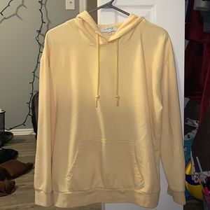 mySTYLE yellow hoodie, ladies medium.